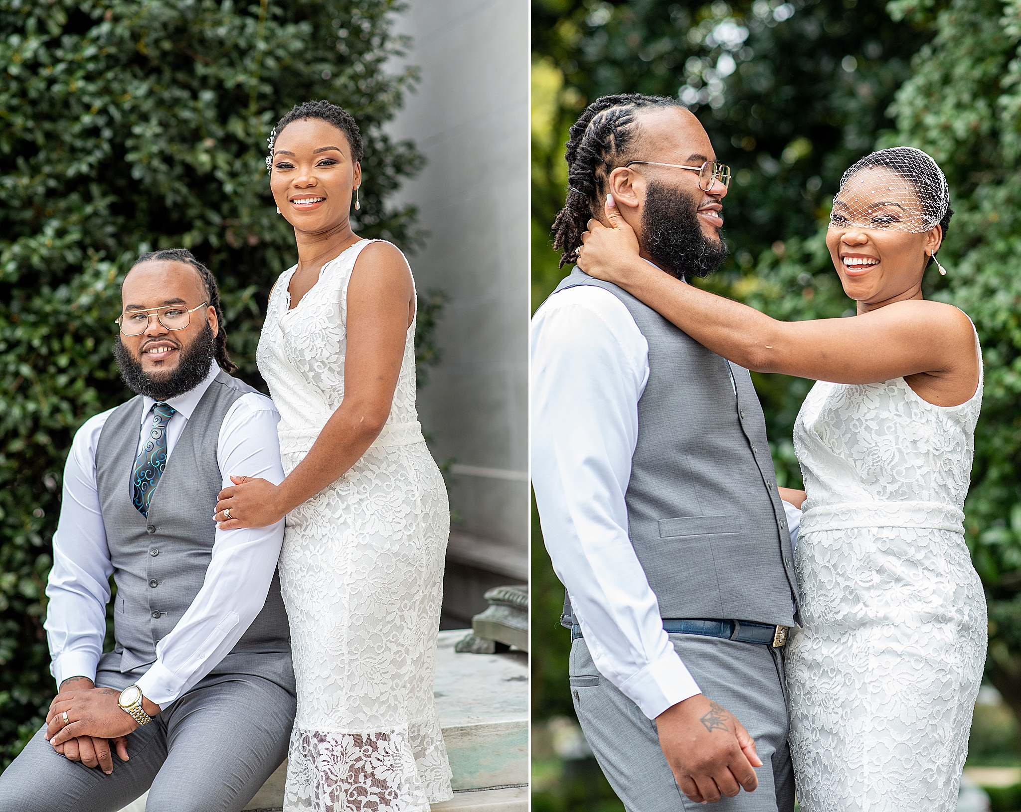 DC wedding portraits at American Institute of Pharmacy