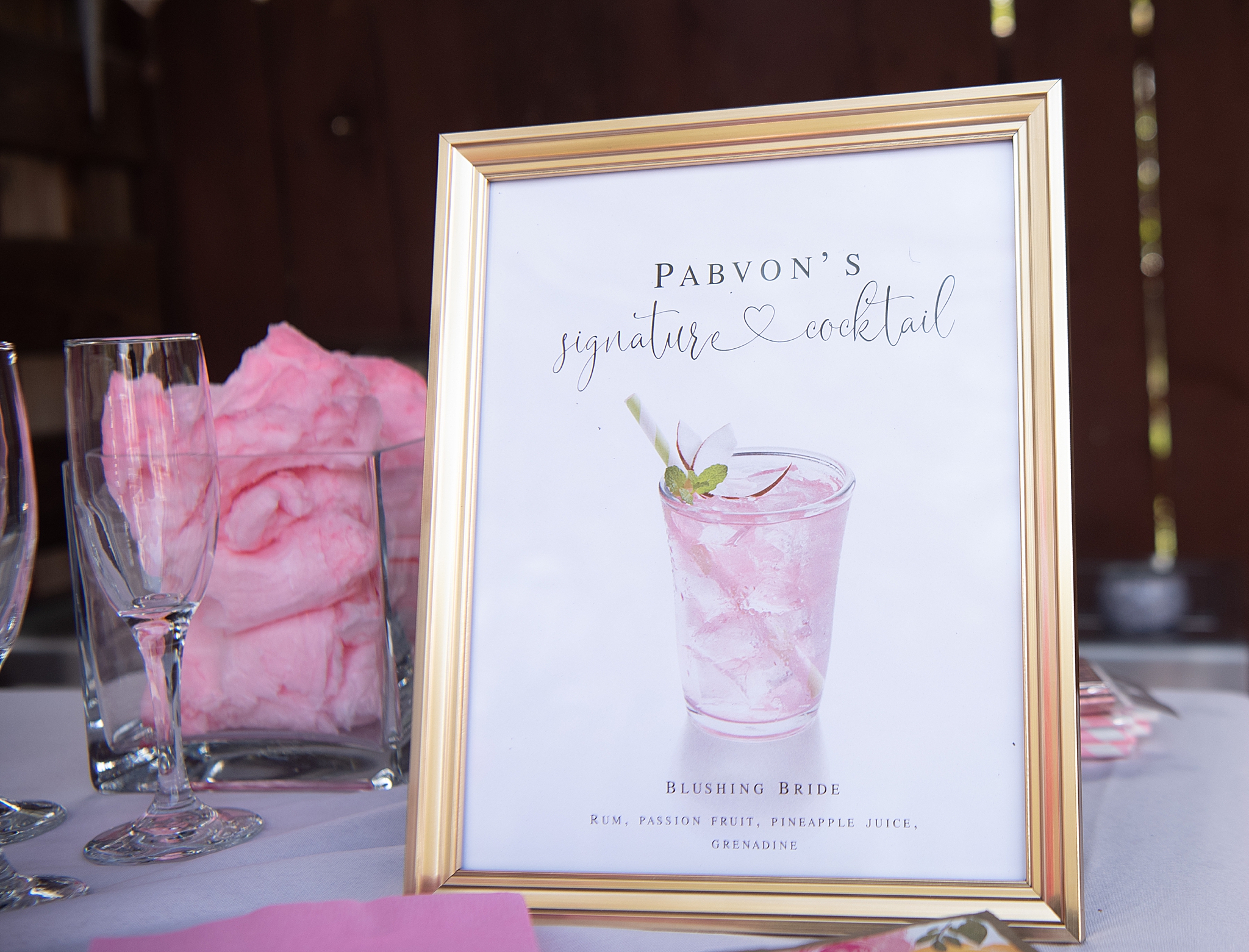 signature cocktail for bride-to-be