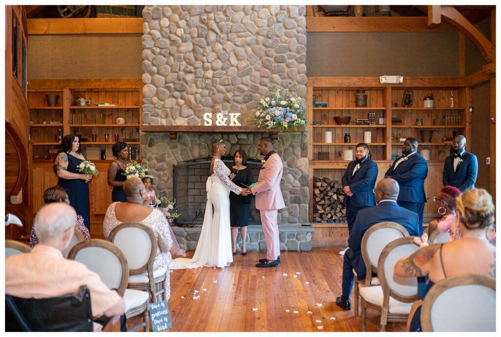 Wedding ceremony at The Golf Club at South River