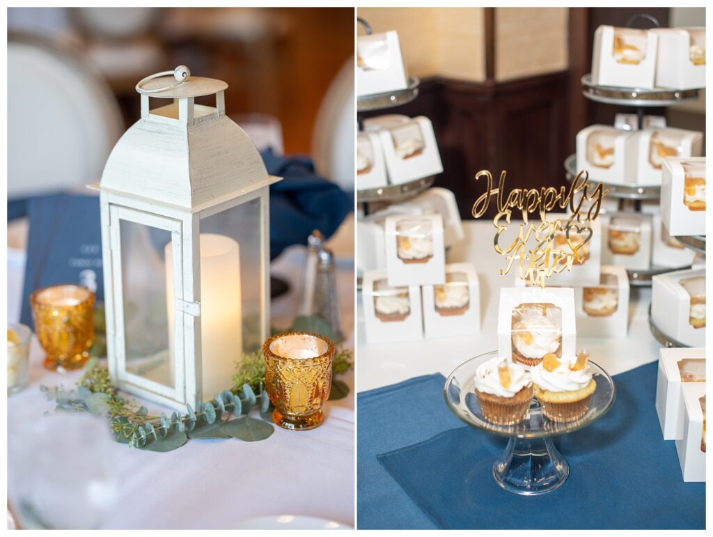reception details at the Golf Club at South River in Maryland